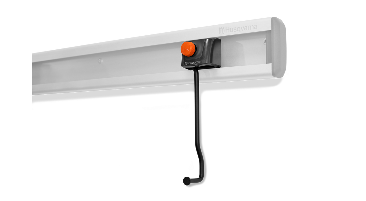 Husqvarna förvaringskrok, nyckelhål