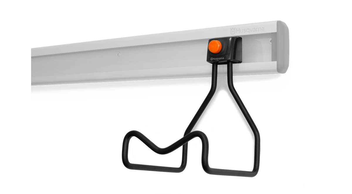 Husqvarna förvaringskrok, röjsåg och trimmer