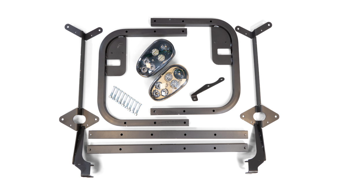 Belysningssats, fram